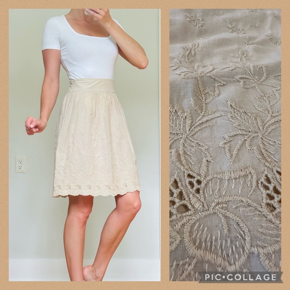 Banana Republic A-Line Skirt Tan